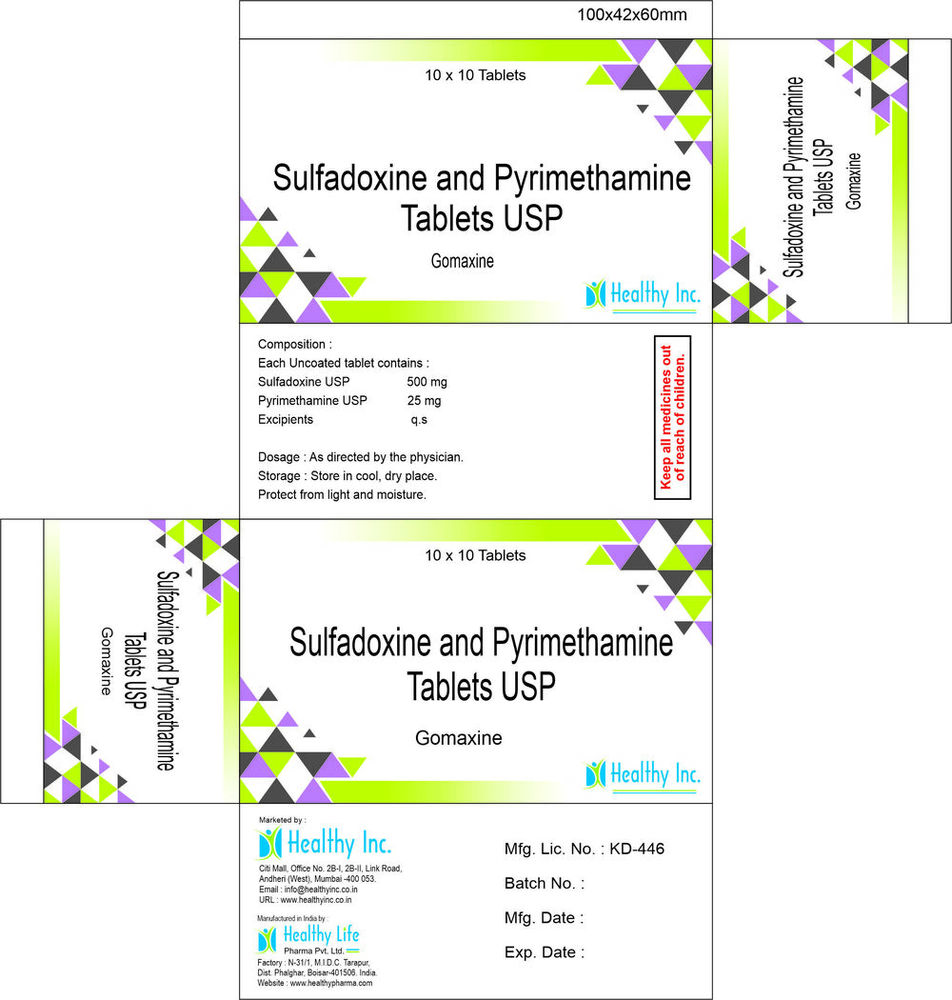Sulfadoxine with Pyrimethamine Tablets