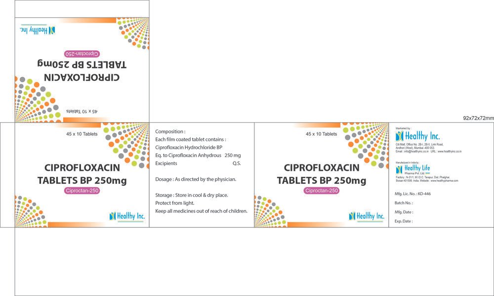 Ciprofloxacin Dispersible Tablets