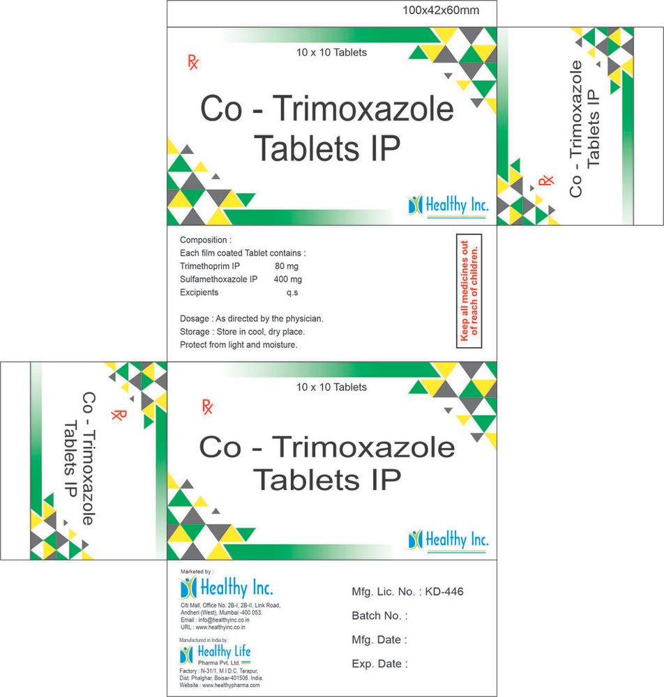 Co-Trimoxazole Trimethoprim Sulphamethoxazole Tablets