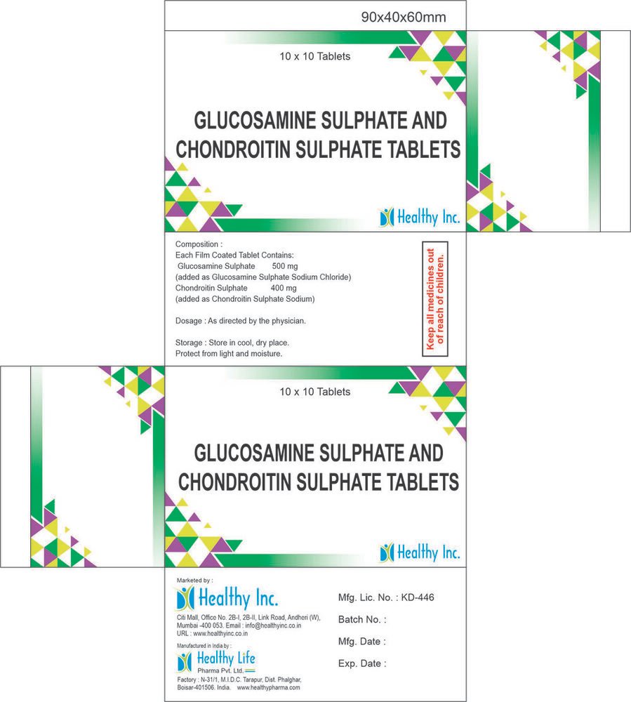 Glucosamine Sulphate and Chondroitin Sulphate Tablets