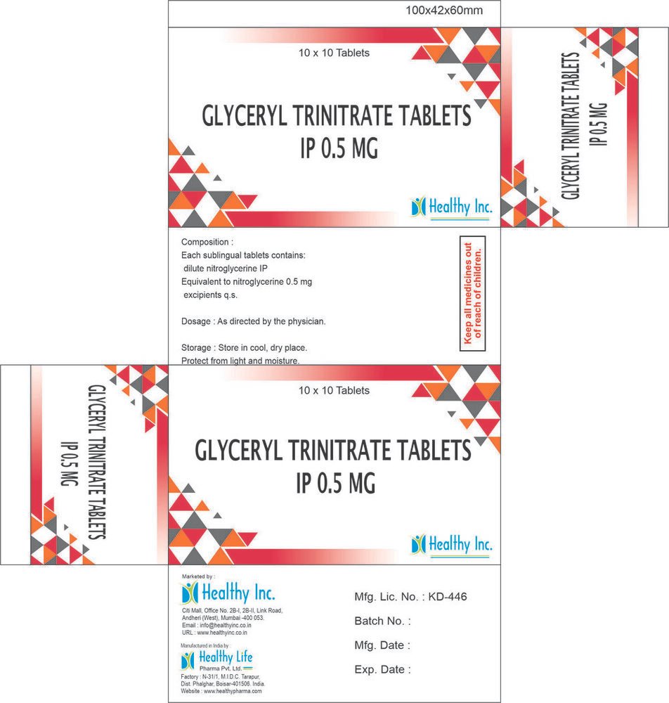 Glyceryl Trinitrate Tablets IP