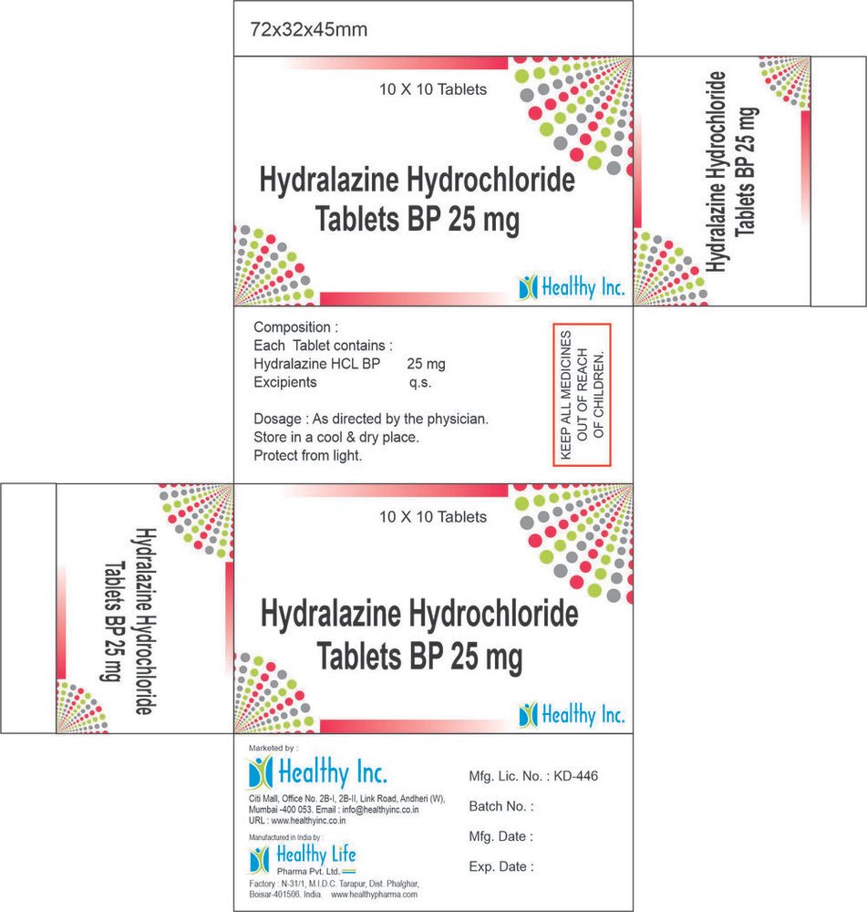 Hydralazine Hydrochloride Tablets BP