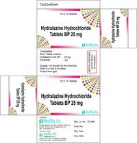 Product image for Hydralazine Tablets