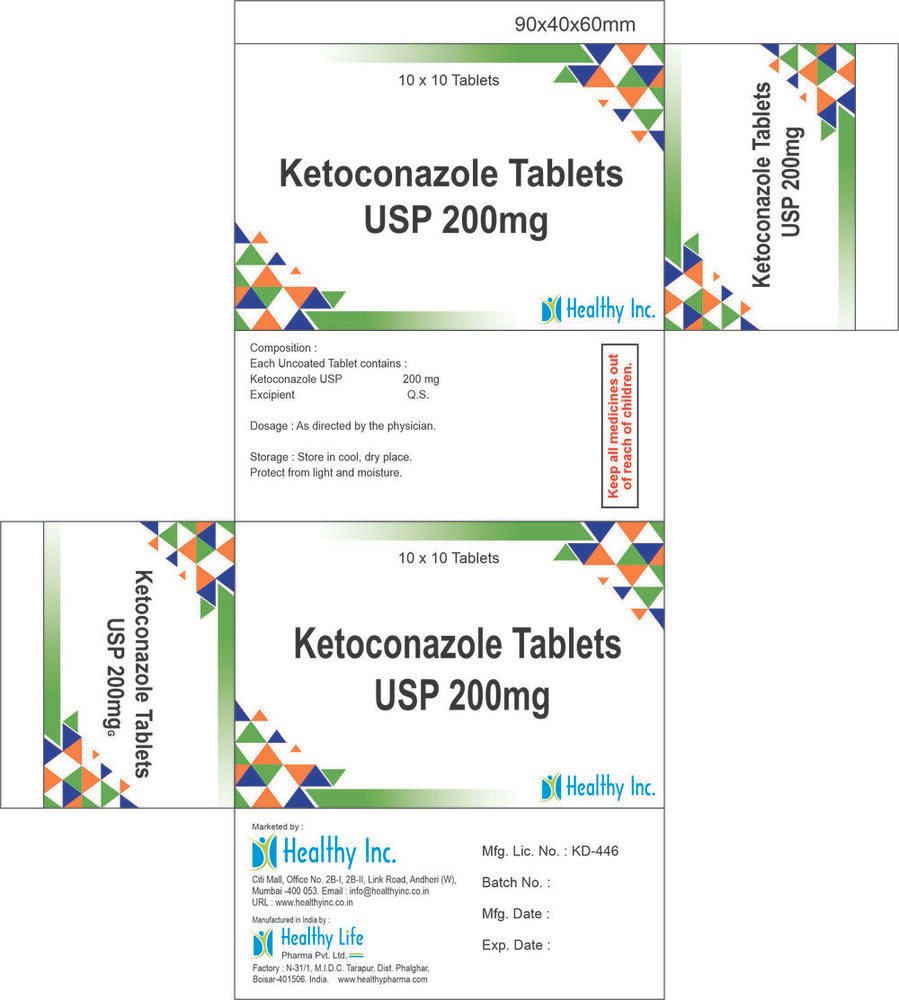 Ketoconazole Tablets product pack