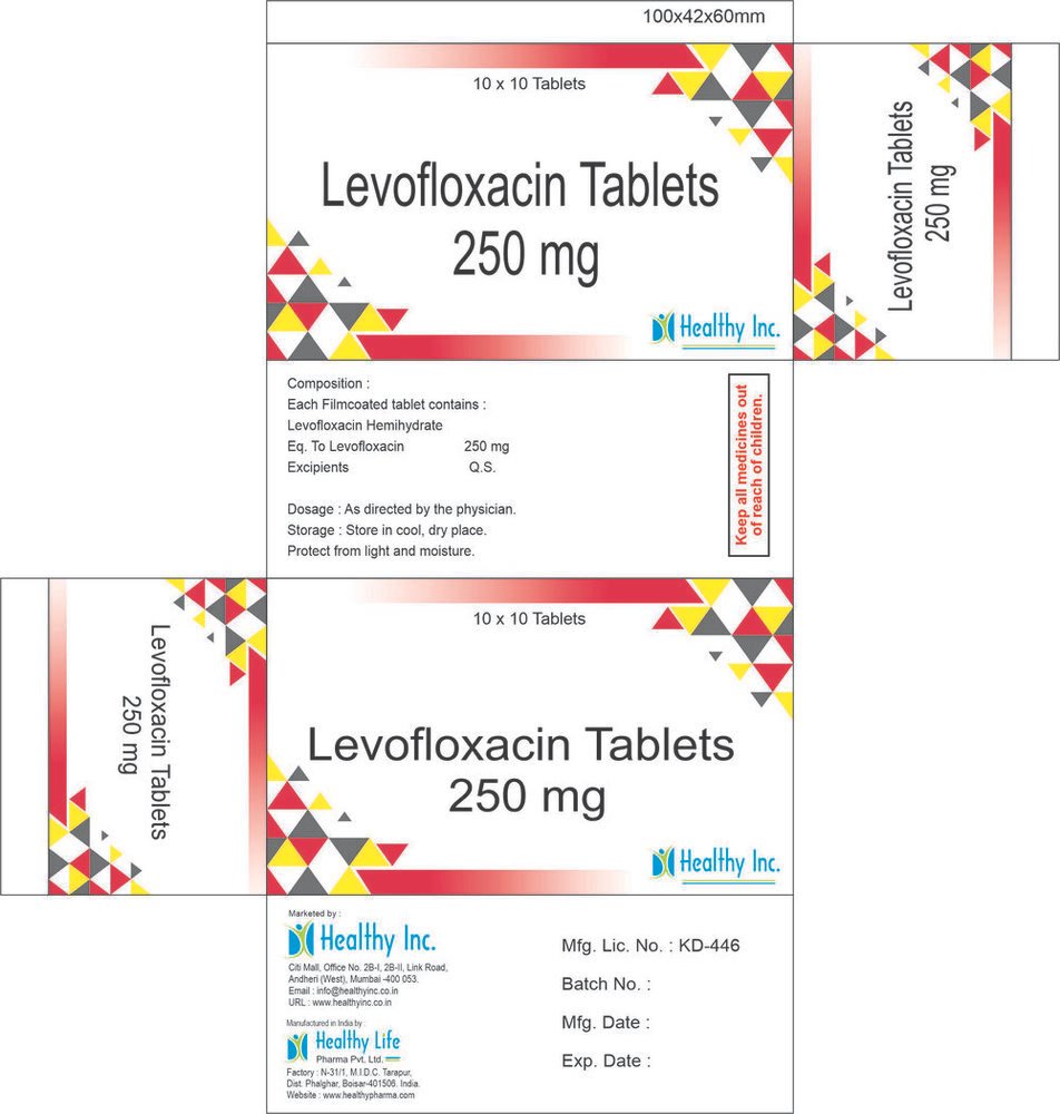 Levofloxacin Tablets original product packshot
