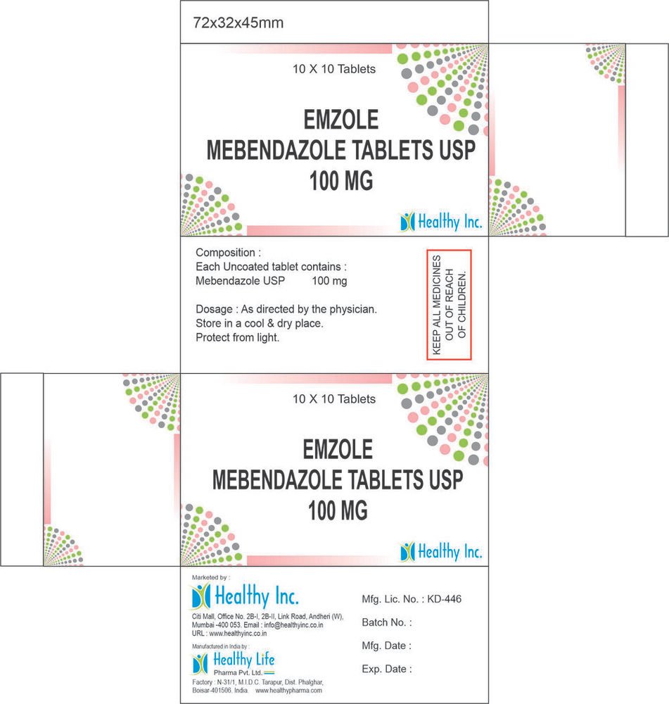 Mebendazole Tablets product packshot