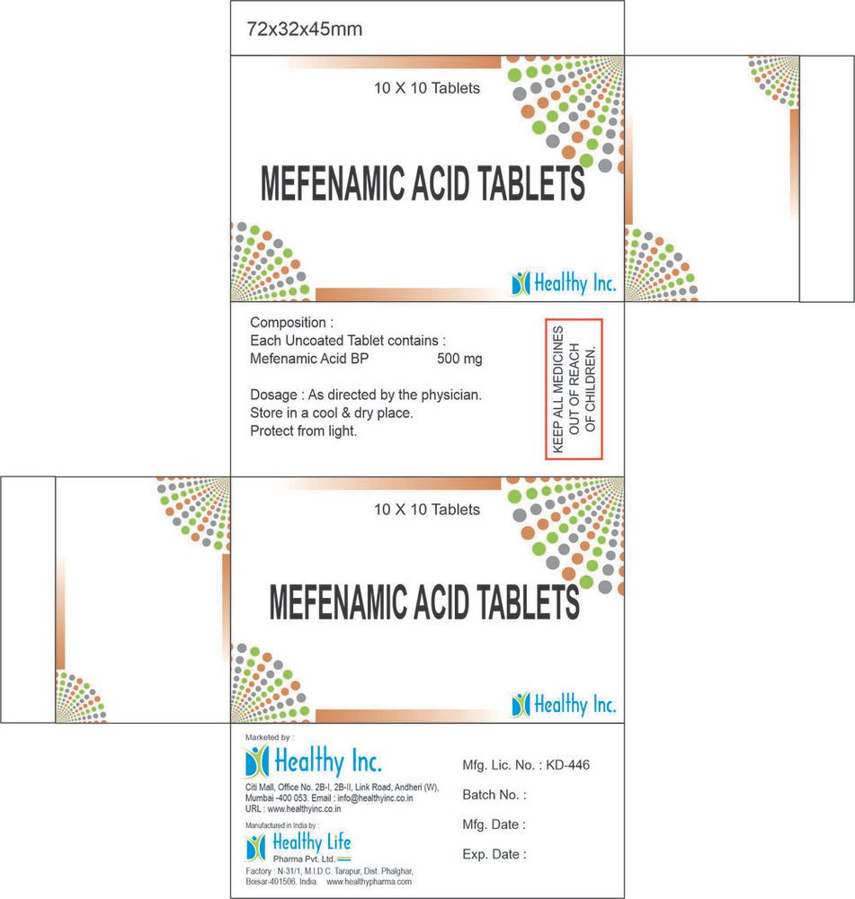 Mefenamic Acid Tablets product packshot