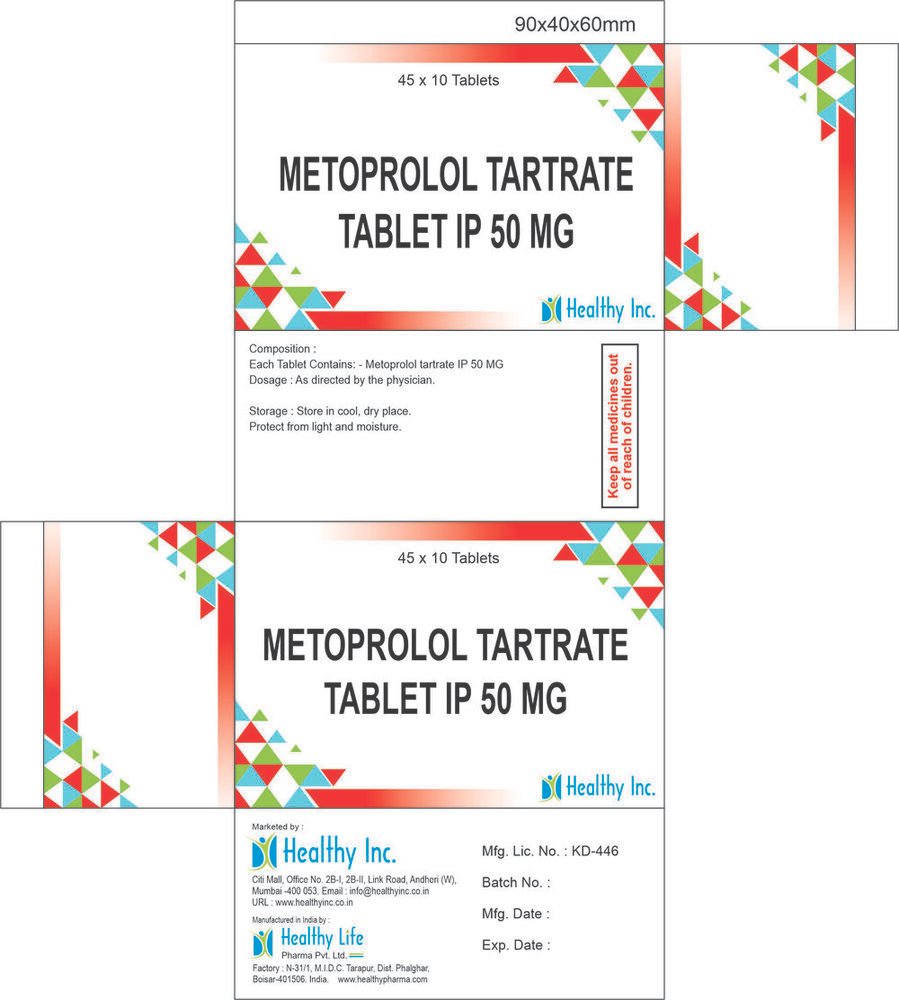 Metoprolol Tartrate Tablets IP