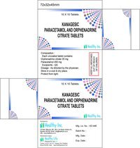 Product image for Paracetamol Orphenadrine Citrate Tablets