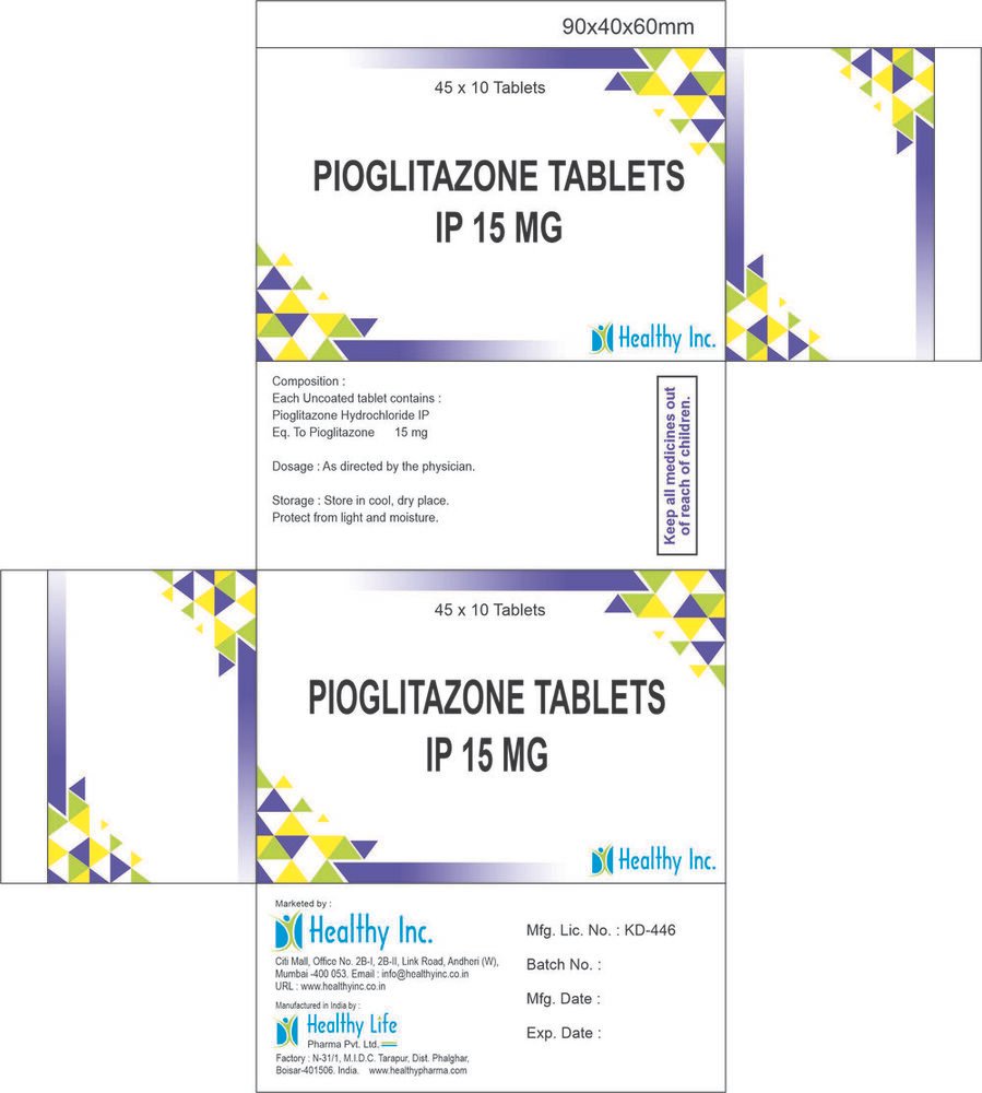 Pioglitazone Tablets – Manufacturer & Exporter India