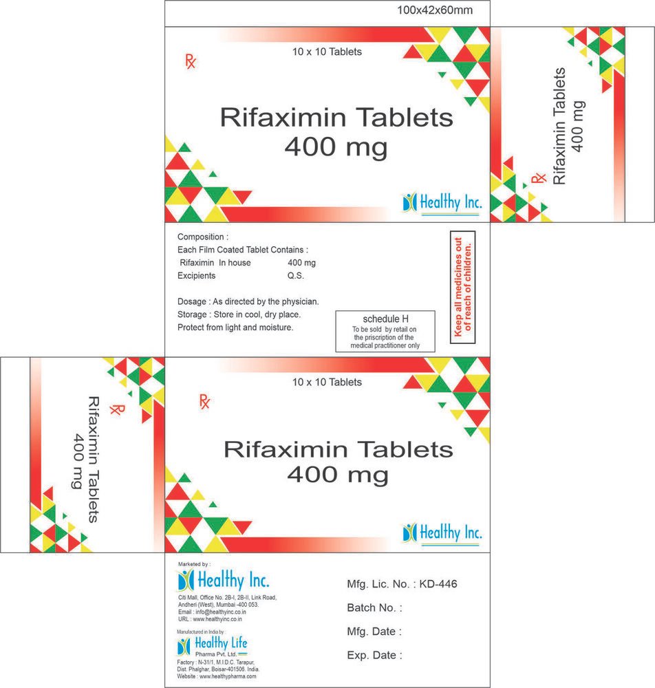 Rifaximin Tablets – Manufacturer & Exporter India