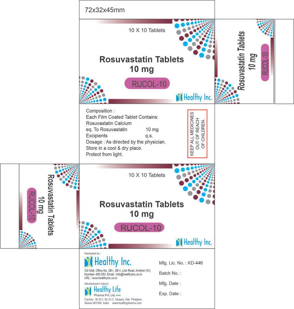 Rucol Rosuvastatin Tablets – Manufacturer & Exporter India