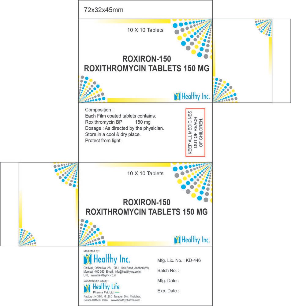 Roxiron-150 – Roxithromycin Tablets