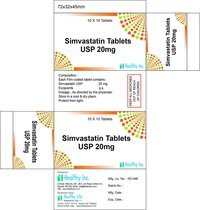 Product image for Simvastatin Tablets