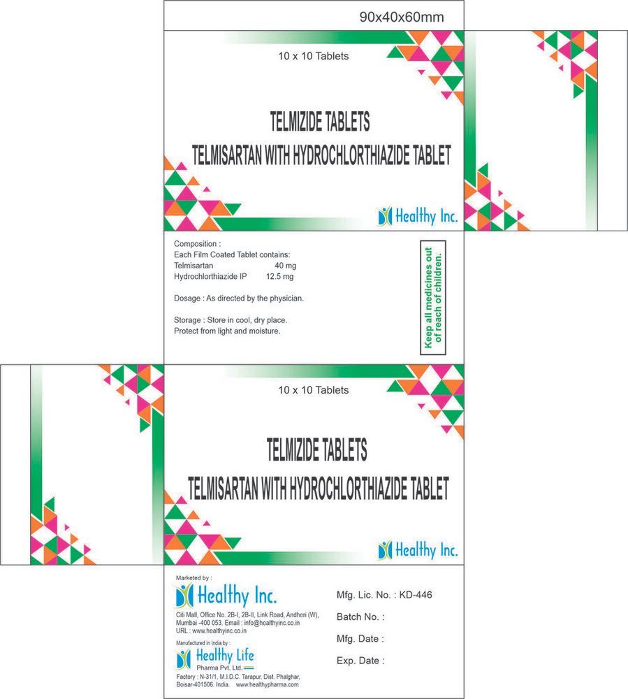 Telmisartan and Hydrochlorothiazide Tablets
