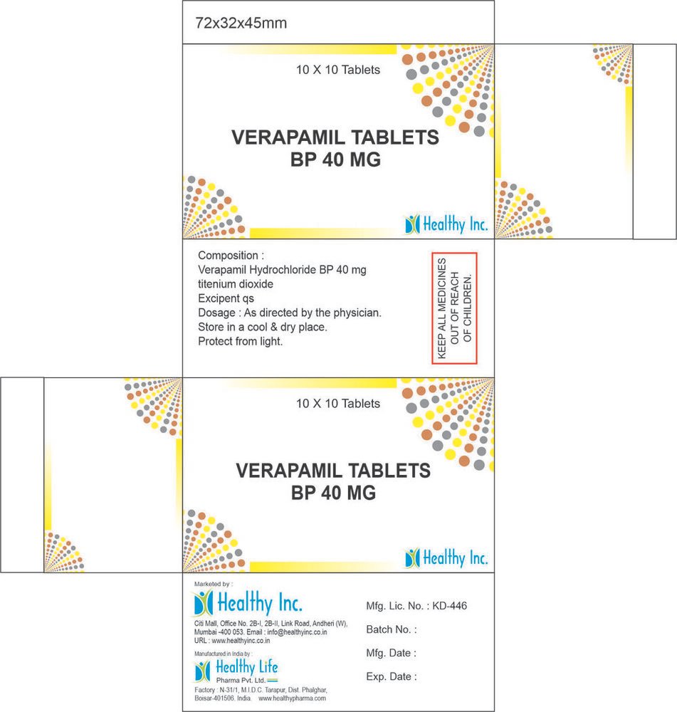 Verapamil Hydrochloride Tablets BP