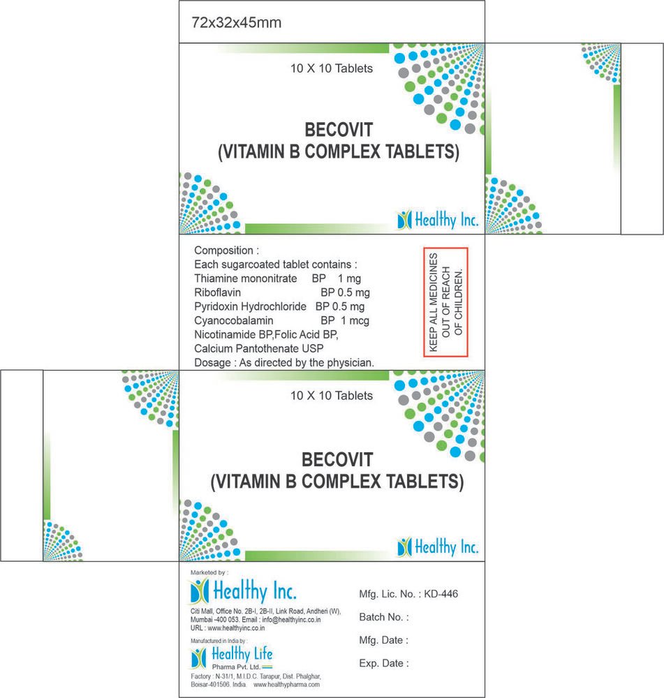 Vitamin B-Complex + Vitamin B12 Tablets