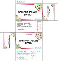 Product image for Warfarin Sodium Tablets Ip Bp