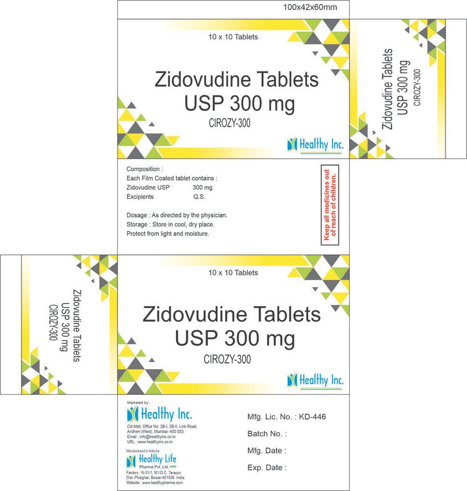 Zidovudine Tablets IP/ USP